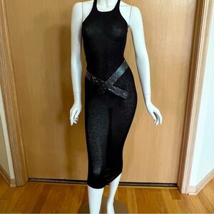 NWOT RICK OWENS Black Tissue Tank Dress